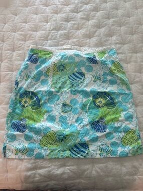 Lilly Pulitzer Sea skirt size 6 vintage white label